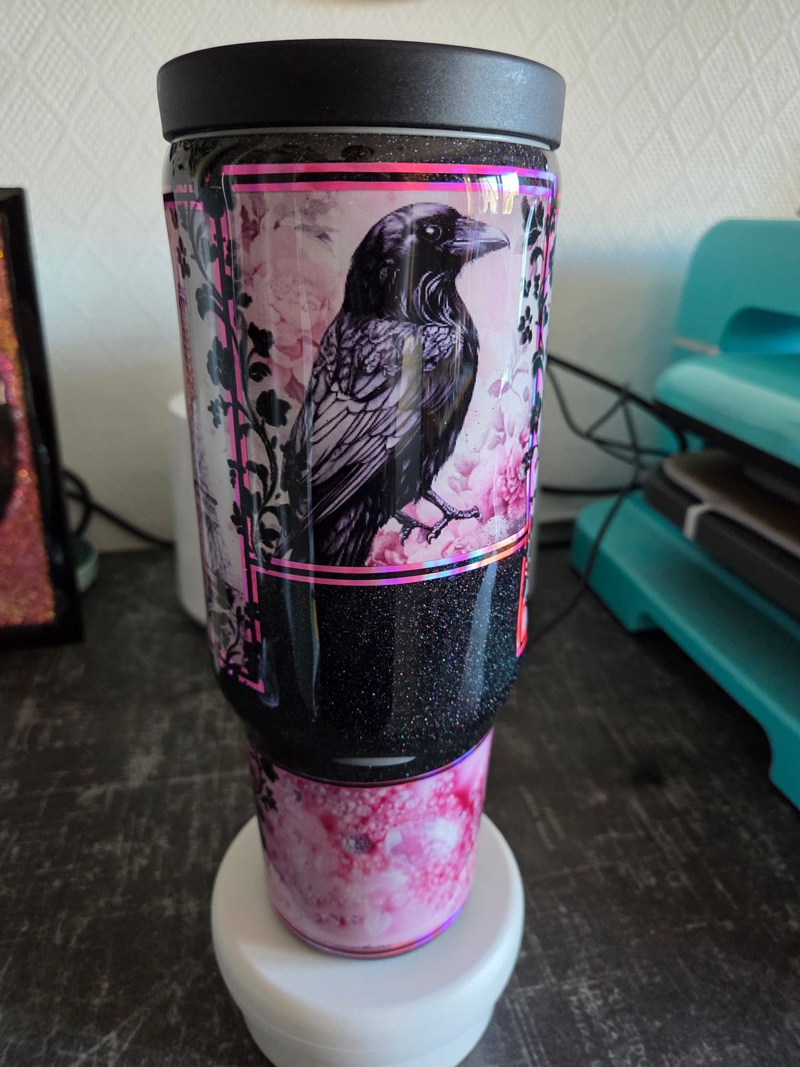N°56 Maxi Tumbler 1L2 Black shabby pink