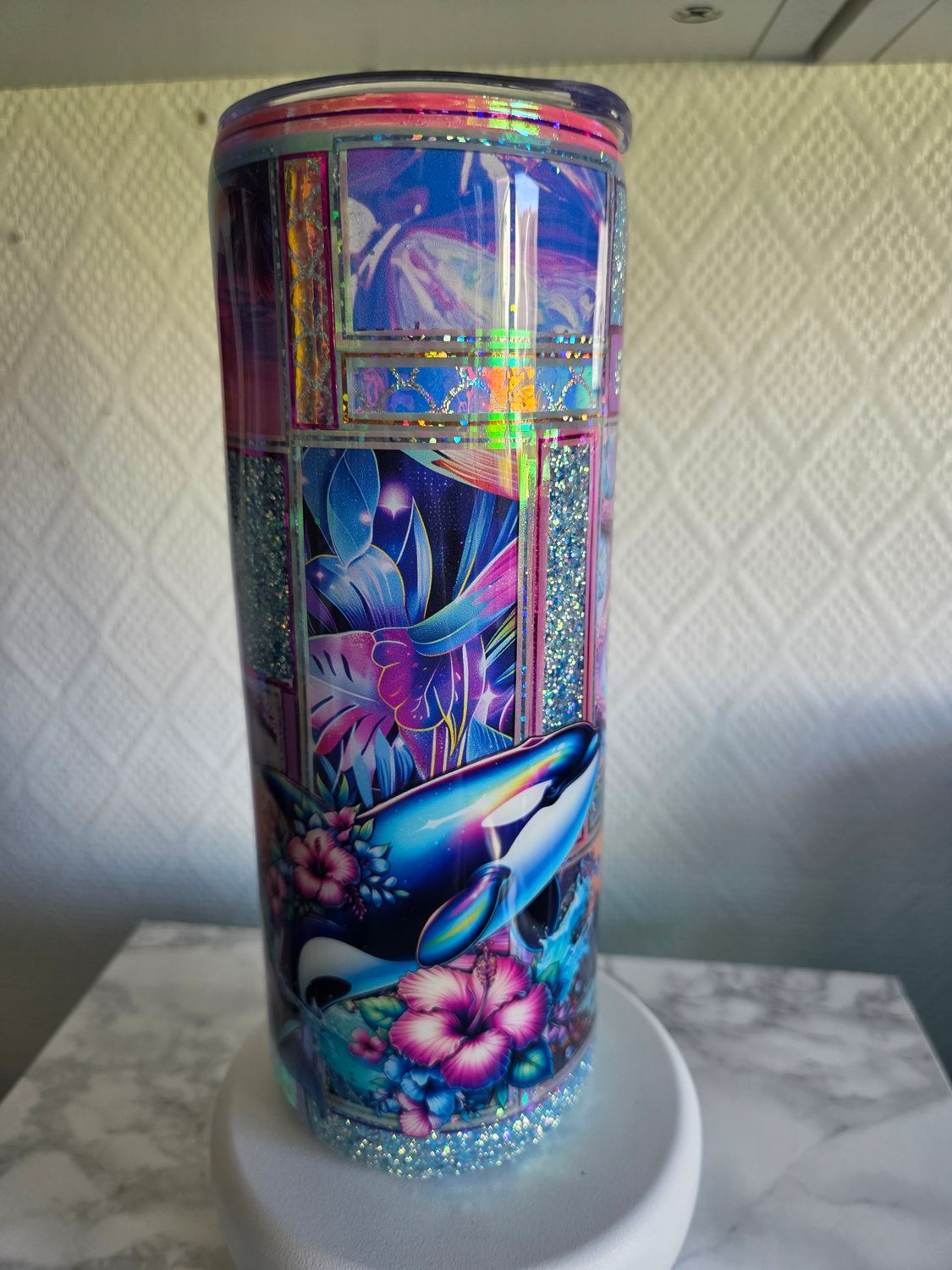 Tumbler 20oz Beach patchwork