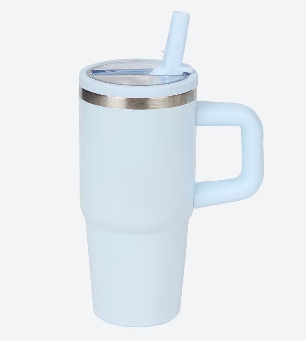 Mini tumbler poignée 400ml bleu 