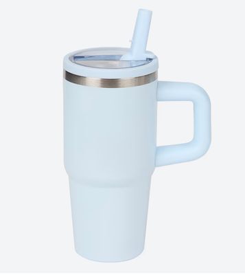 Mini tumbler poignée 400ml bleu 