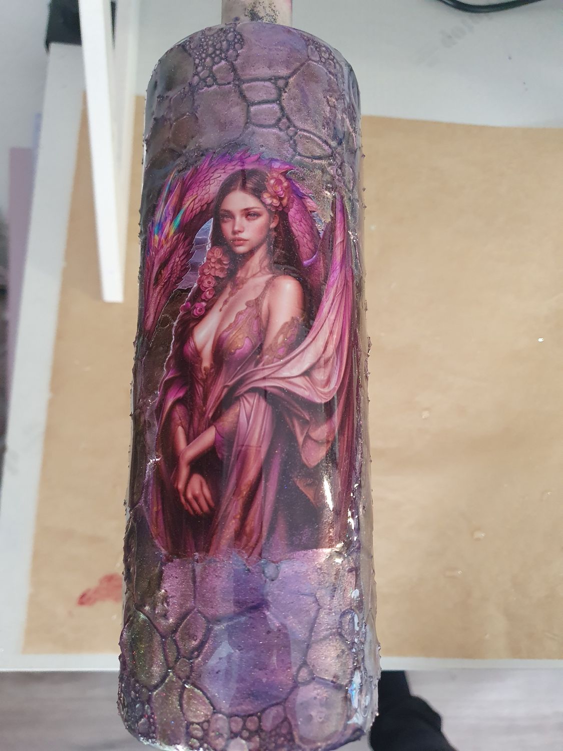 Tumbler 20oz Enchanteresse dragon violet