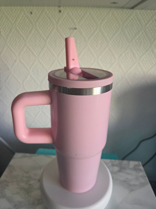 Mini tumbler poignée 400ml rose clair