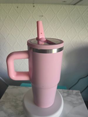Mini tumbler poignée 400ml rose clair