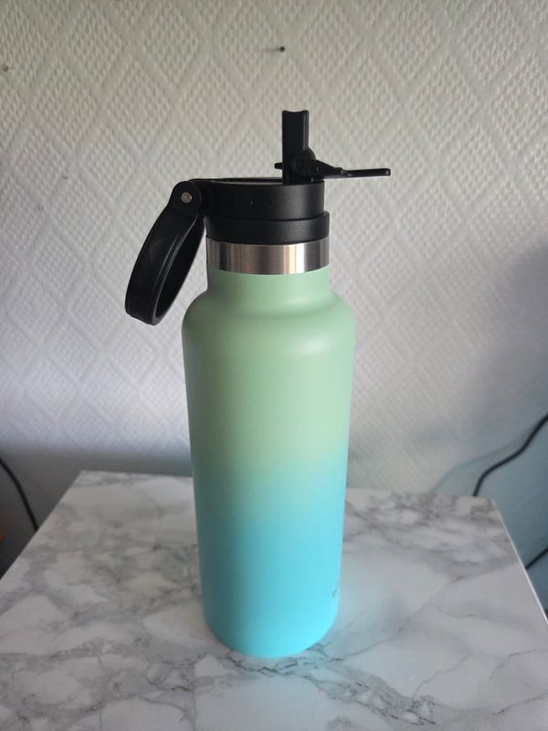 Gourde thermos dégradé vert et bleu 500ml