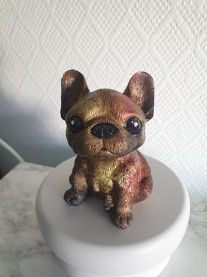 Bouledogue cuivre et or Bouledogue cuivre et or