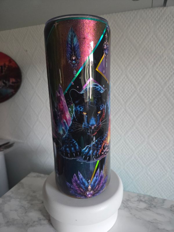 Tumbler 20oz Black Panther caméléon