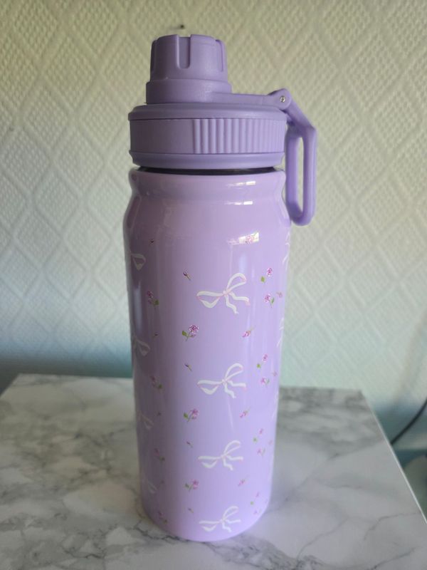 Bouteille thermos sport 600ml bouchon parme Bouteille thermos sport 600ml bouchon parme