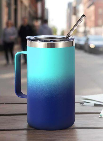 Tasse isotherme poignée carrée 710ml