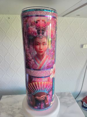 Tumbler 30oz Geisha pink turquoise Tumbler 30oz Geisha pink turquoise