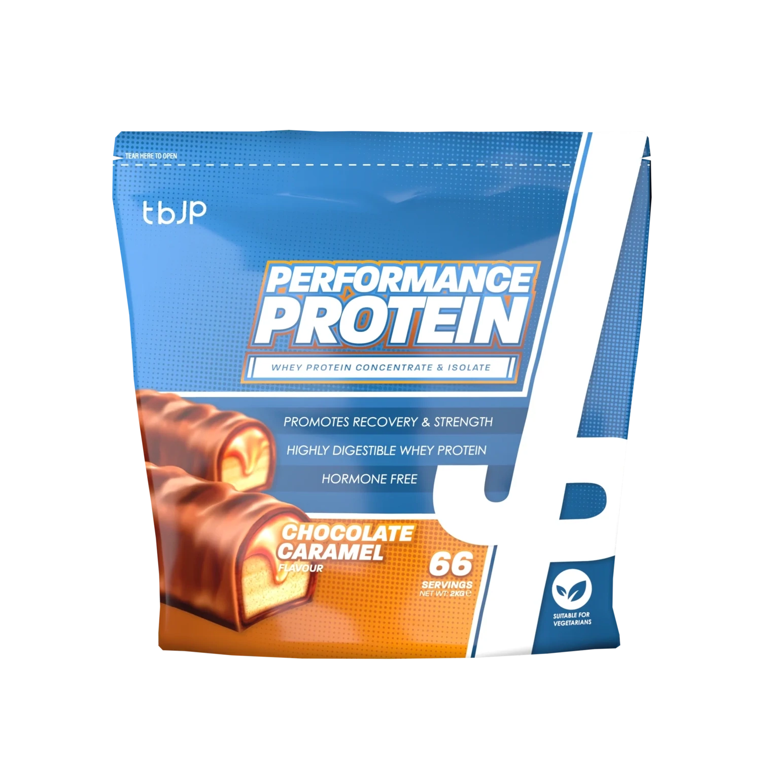 TBJP Performance  Whey Protein - 2KG, Flavour: Chocolate Caramel