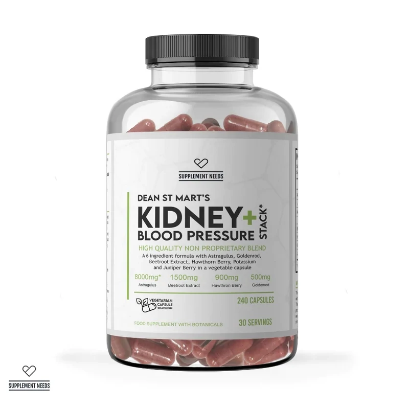 SUPPLEMENT NEEDS KIDNEY AND BLOOD PRESSURE STACK - 240 CAPSULES