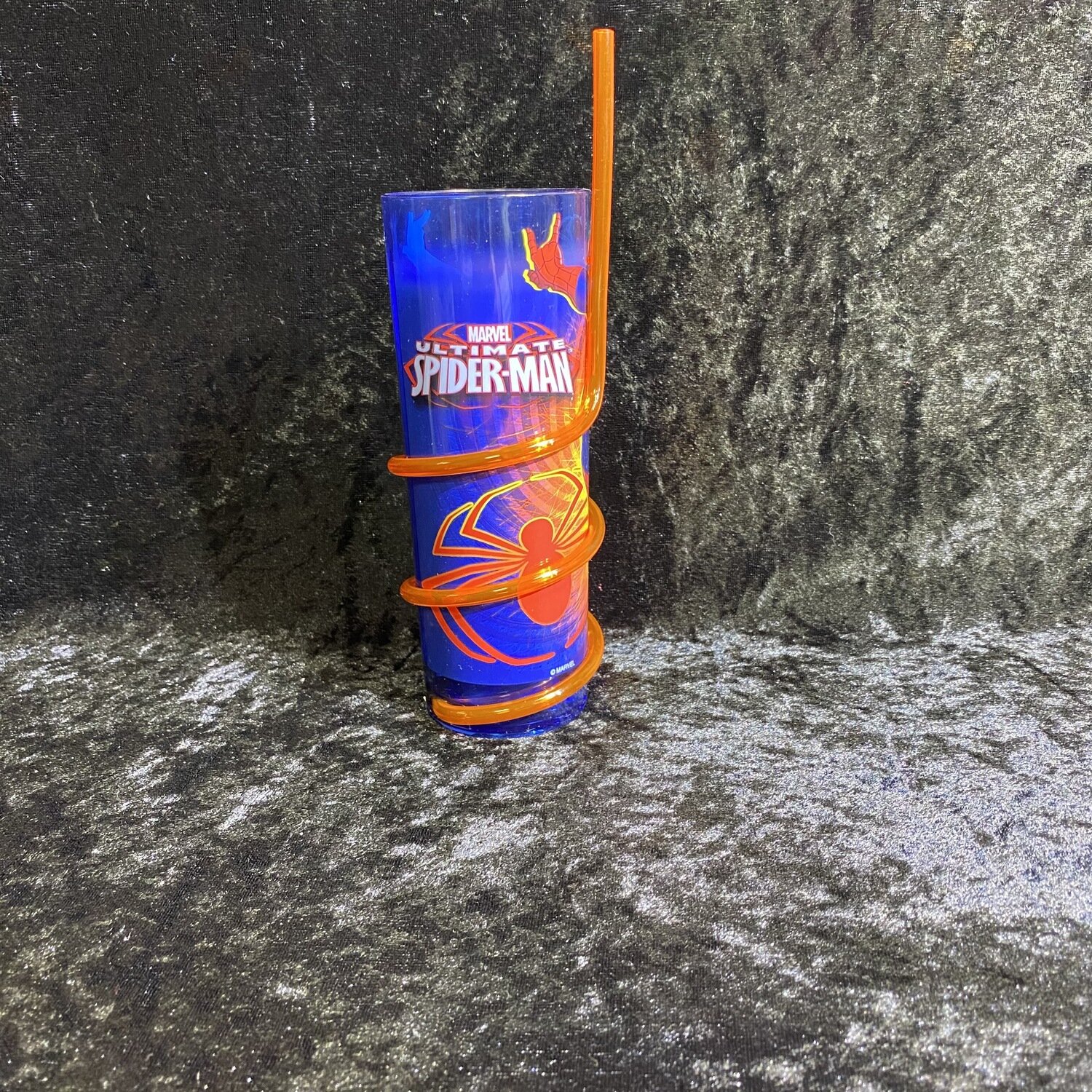 Gobelet pic paille decor spiderman