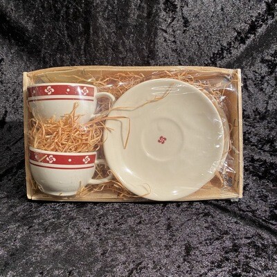 Frise basque rouge duo cafe