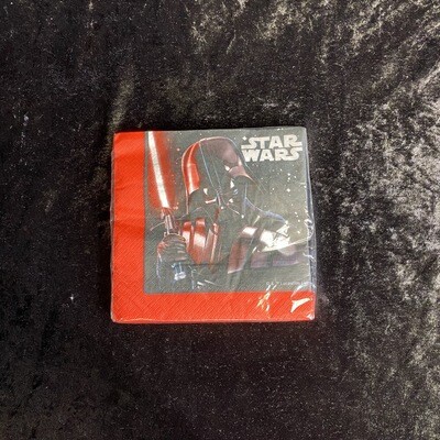 Lot de 20 serviettes 2 plis 33x33cm star wars final battle