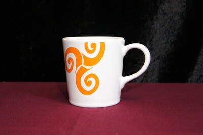 Mug orange triskel serie tendance