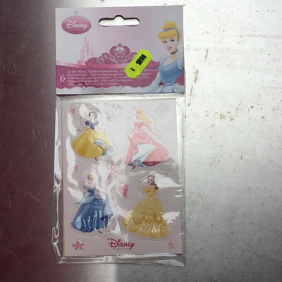 6 stickers princesses