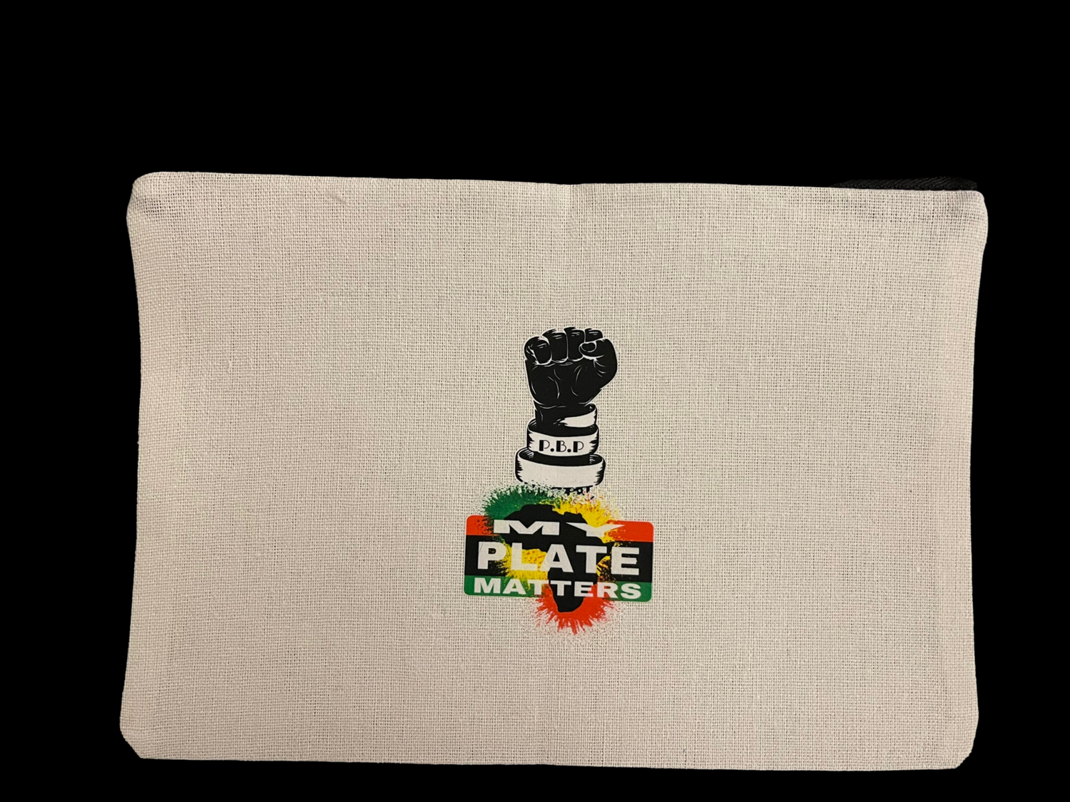 P.B.P My Plate Matters Canvas Pouch