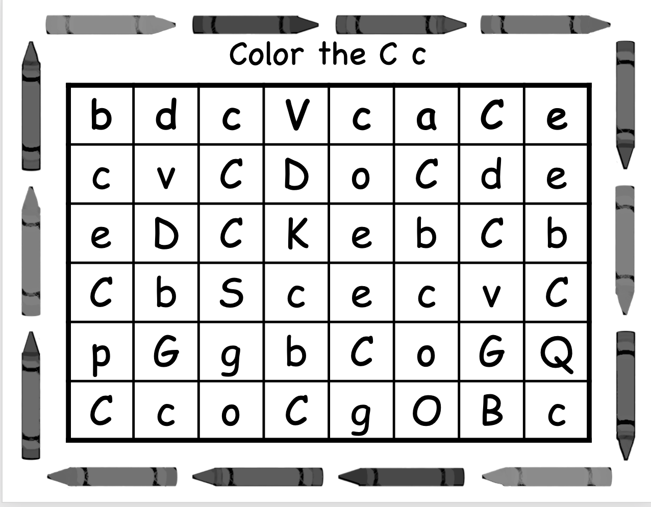 color the alphabet squares 26 pages