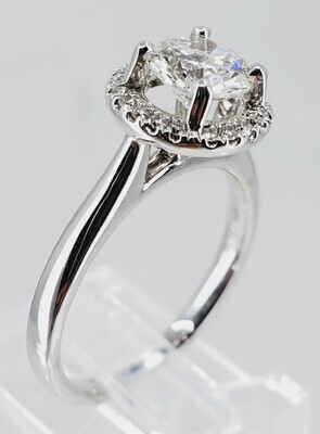 SOLD! HALO ENGAGEMENT RING SIZE: 6.5