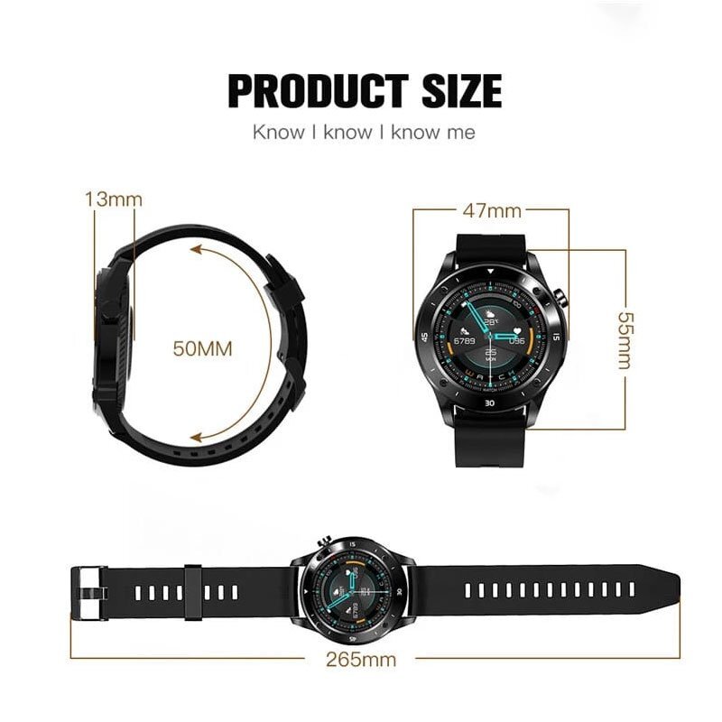 Fralugio Smartwatch Reloj Inteligente F22 Full touch Podometro Obturador  Remoto