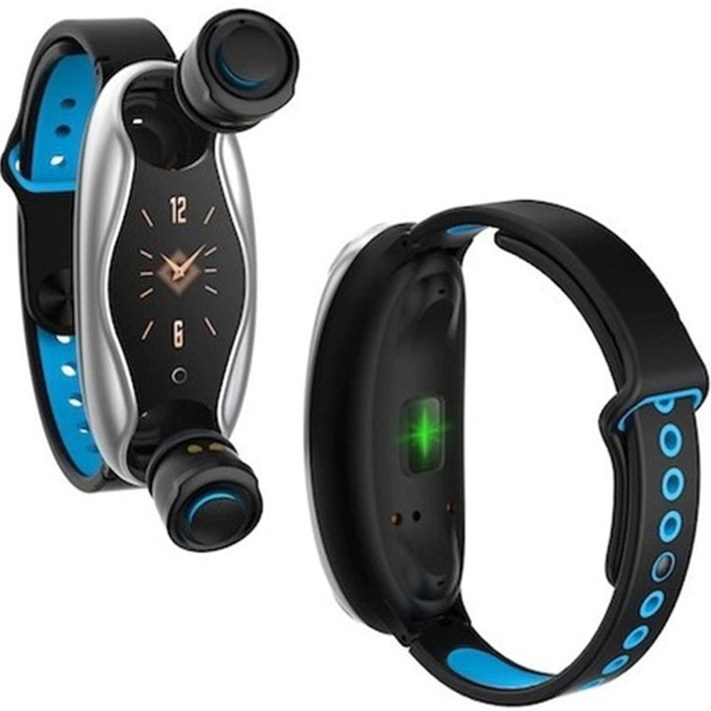 Fralugio Smartwatch con Audífonos Bluetooth True Wireless Manos Libres Seguimiento  Deportivo T90