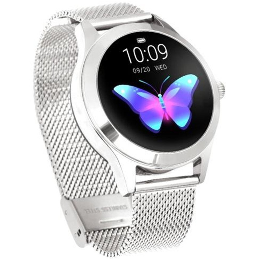Fralugio Smartwatch Reloj Inteligente de Lujo para Dama KW10 Monitores de  Ejercicio