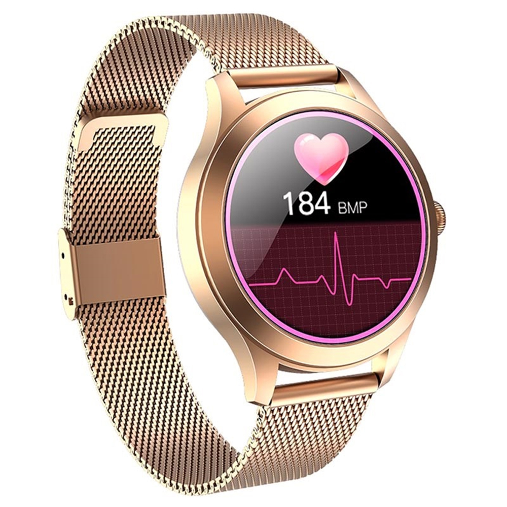 Fralugio Smartwatch Reloj Inteligente de Lujo para Dama KW10 Monitores de  Ejercicio