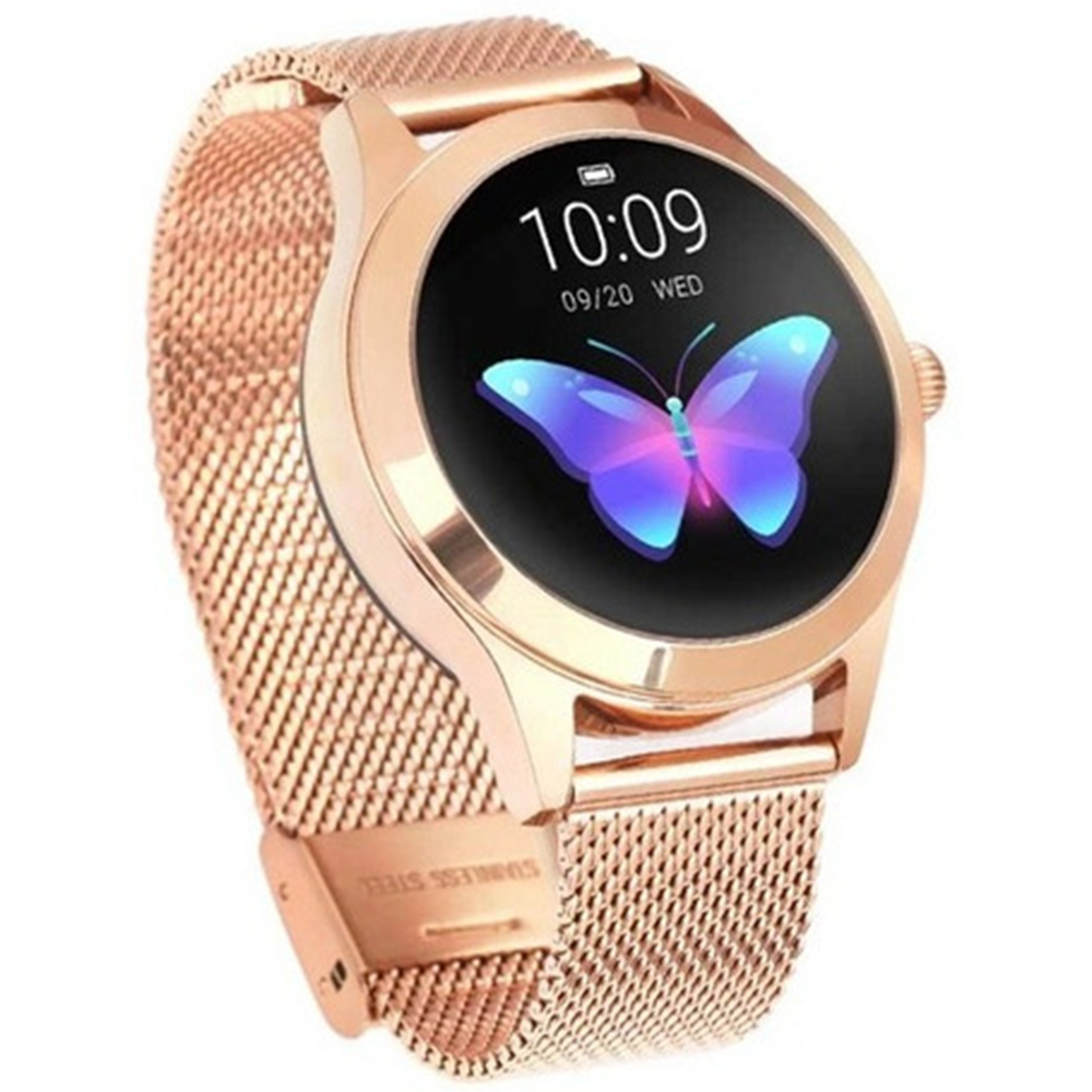 Fralugio Smartwatch Reloj Inteligente de Lujo para Dama KW10 Monitores de  Ejercicio