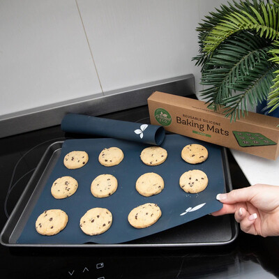 Reusable Silicone Baking Mat (Twin pack)- Black