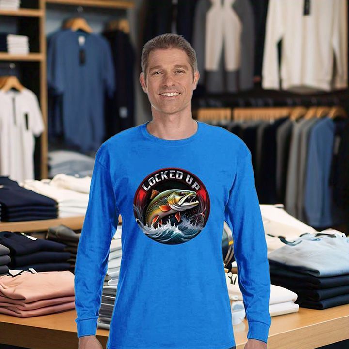 Fins & Floats "Locked Up" Men's Long Sleeve Shirt