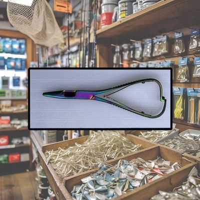 Fins & Floats Mitten Scissor Clamp Titanium 5.5”