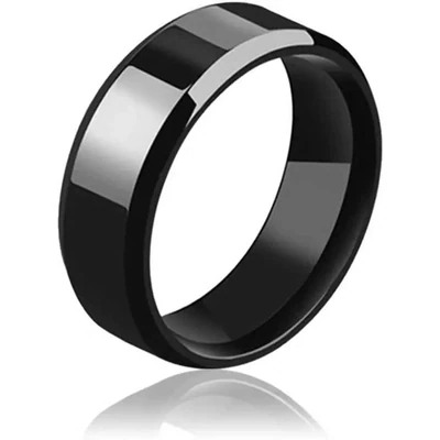 Pack of 3 - 2 rings + 1 bracelet bisexual (for men &amp; women both) best steveless and anti static metal