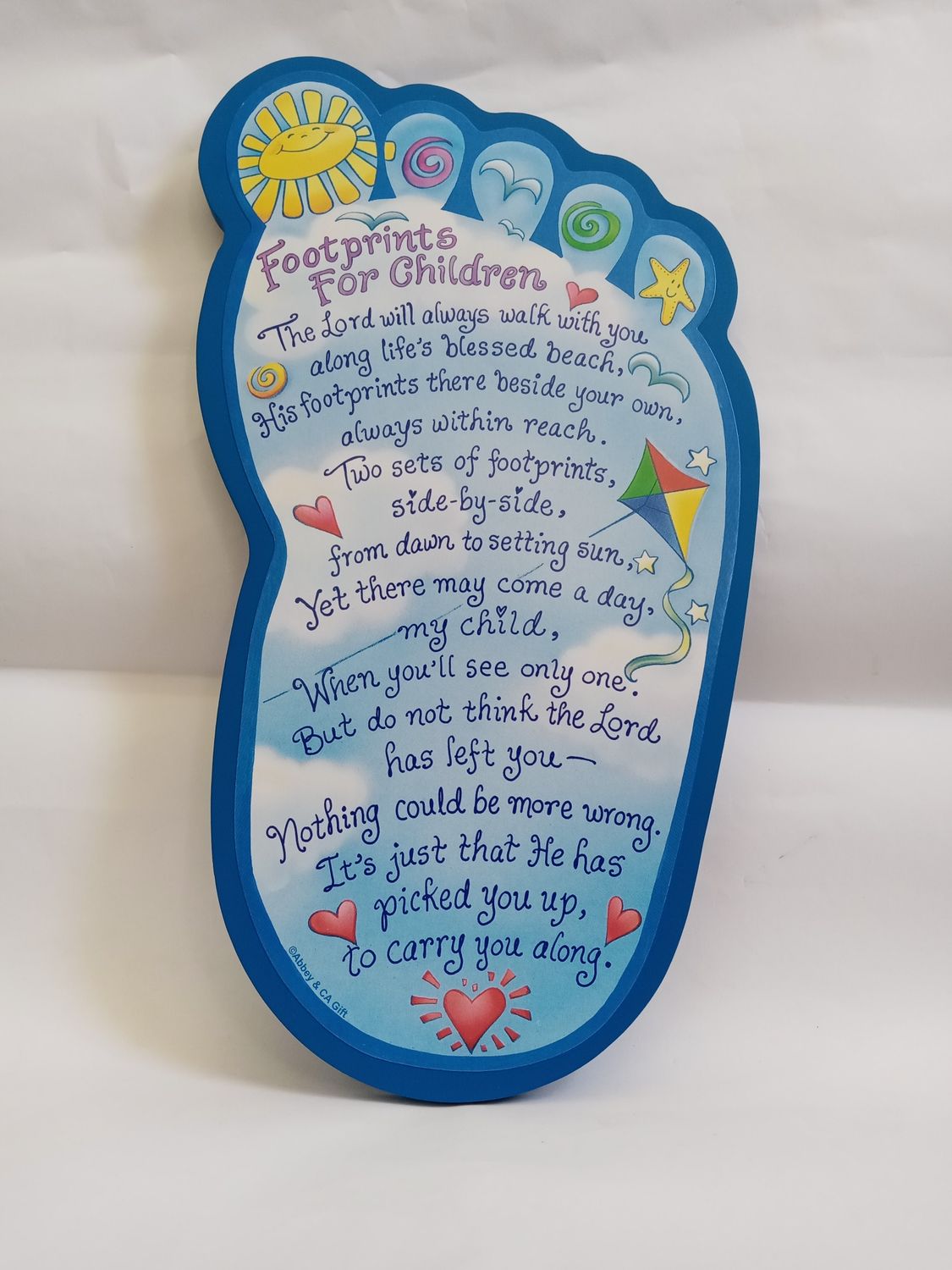 Footprints Foot Plaque for Children