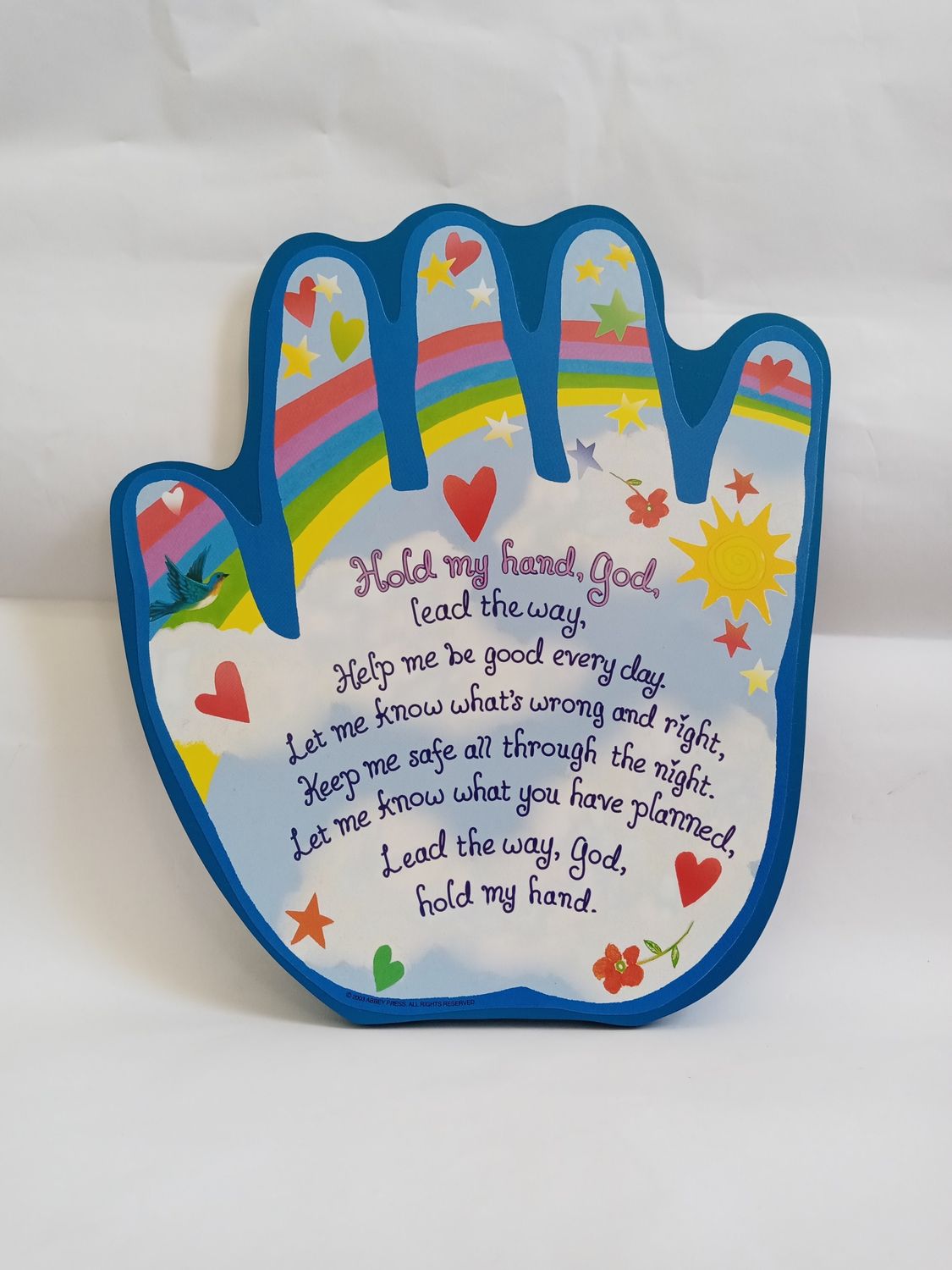 Hold My Hand Shaped Plaque for Children