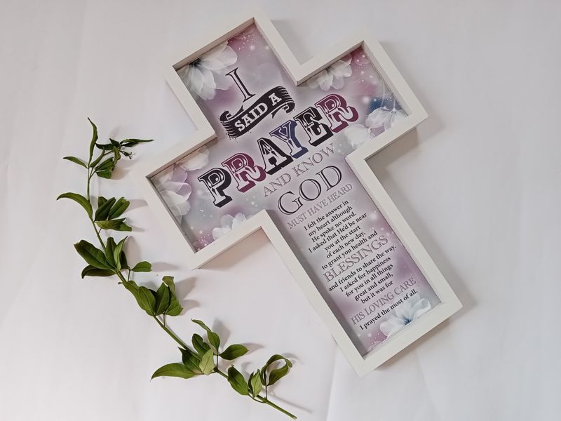 Wood Message Cross