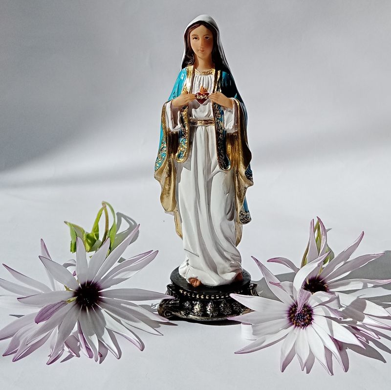 13cm Desk Sized Mary Statue Florentine Collection