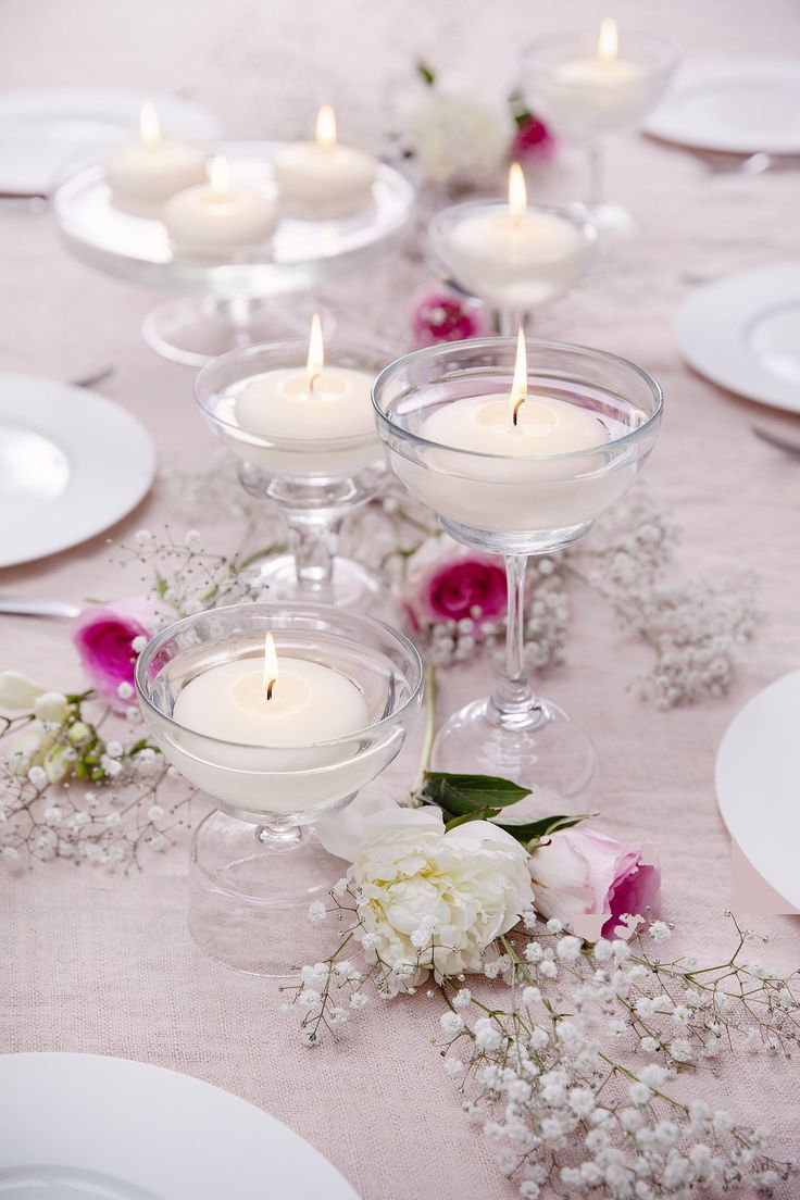Floating Candles White Unscented