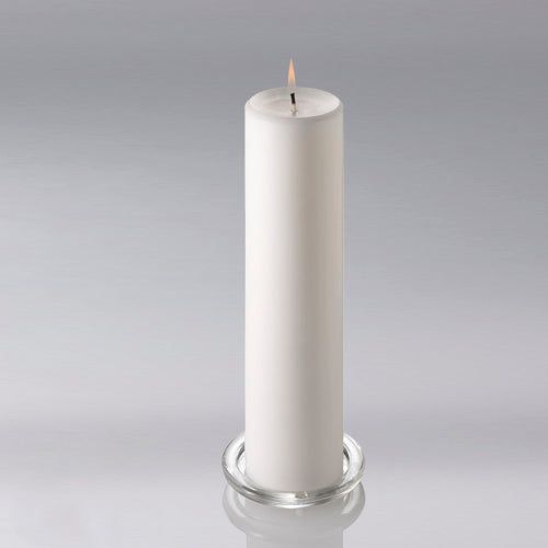 White Pillar Candle 7.5 x 22.5cm