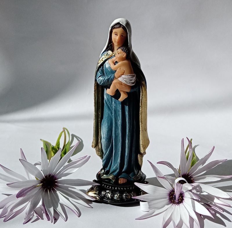 13cm Madonna &amp; Child Statue Florentine Collection