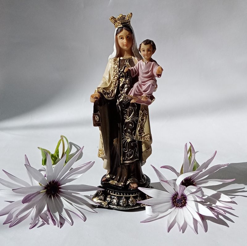 13cm Lady of Mount Carmel Statue Florentine Collection