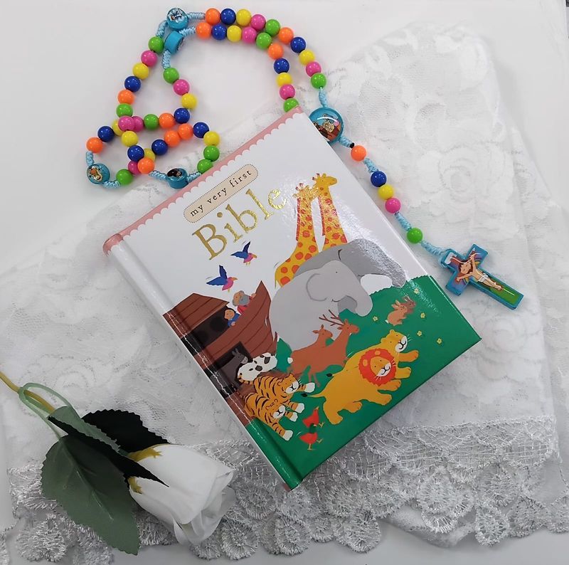 Children&#39;s Rosary &amp; First Bible Gift Set
