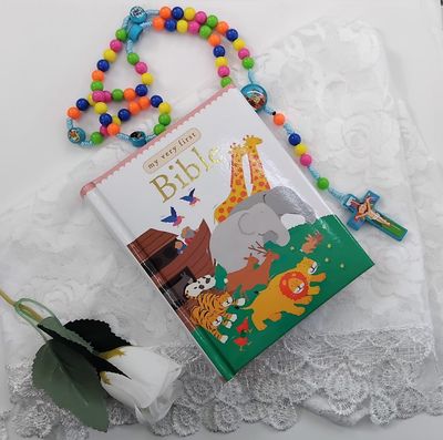 Children&#39;s Rosary &amp; First Bible Gift Set