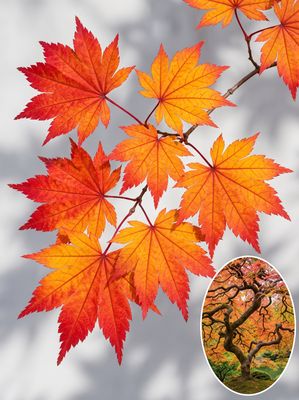 Artar japonez Vitifolium C2 Arțar japonez Vitifolium altoit (Acer japonicum): frunze mari, rotunjite, cu culori de toamnă spectaculoase. Rezistent la fri