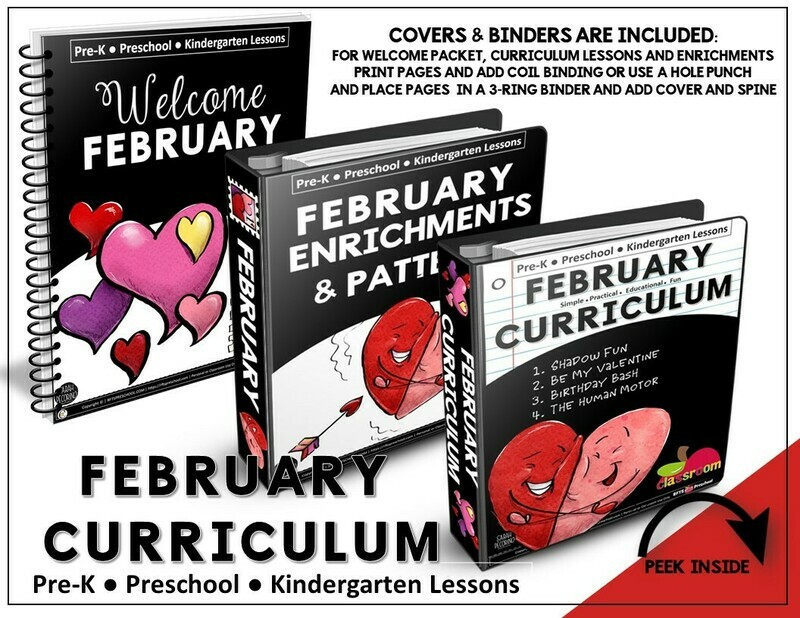 FEBRUARY PREK-KINDERGARTEN CURRICULUM FEBRUARY PREK-KINDERGARTEN CURRICULUM