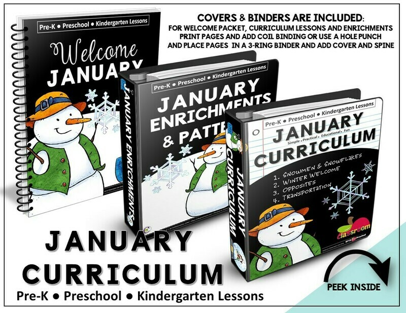 JANUARY PREK-KINDERGARTEN CURRICULUM JANUARY PREK-KINDERGARTEN CURRICULUM