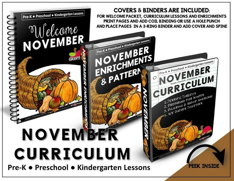 NOVEMBER PREK-KINDERGARTEN CURRICULUM NOVEMBER PREK-KINDERGARTEN CURRICULUM