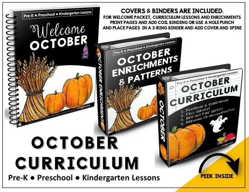 OCTOBER PREK-KINDERGARTEN CURRICULUM OCTOBER PREK-KINDERGARTEN CURRICULUM