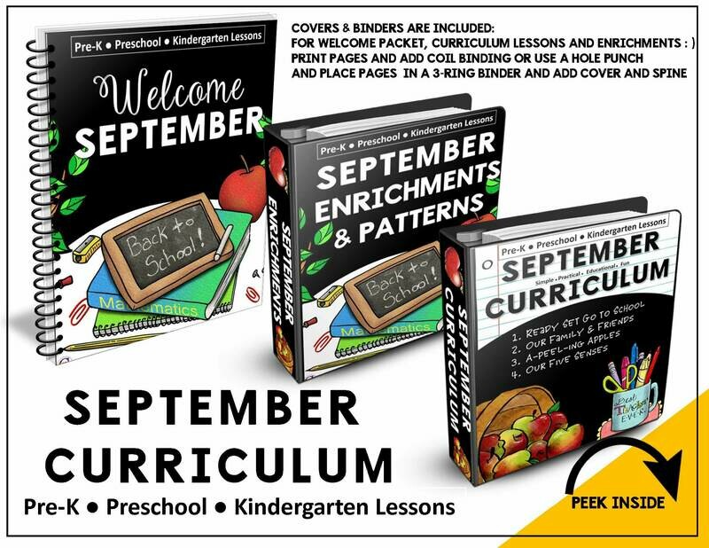 SEPTEMBER PREK-KINDERGARTEN CURRICULUM SEPTEMBER PREK-KINDERGARTEN CURRICULUM