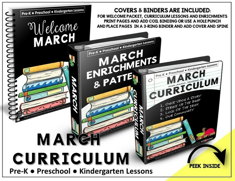 MARCH CURRICULUM PREK KINDERGARTEN MARCH CURRICULUM PREK KINDERGARTEN