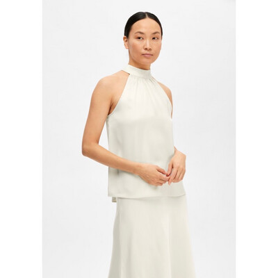 Rachelle Halter Neck Top Birch